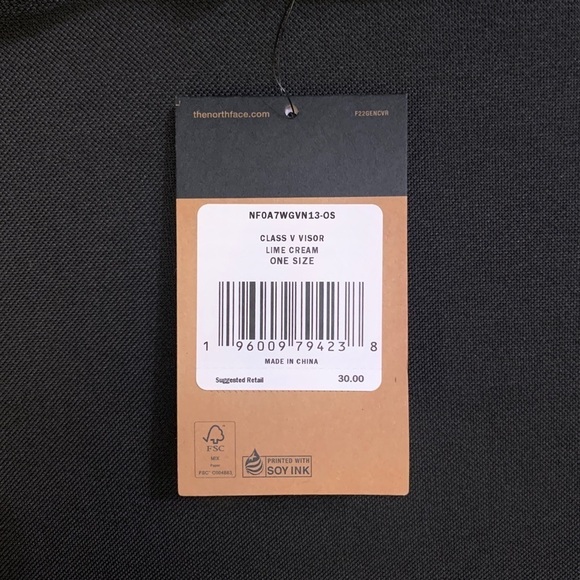 THE NORTH FACE FlashDry™ Class V Sweat-Wicking Logo Visor Hat - Light Green- NWT - Picture 5 of 8